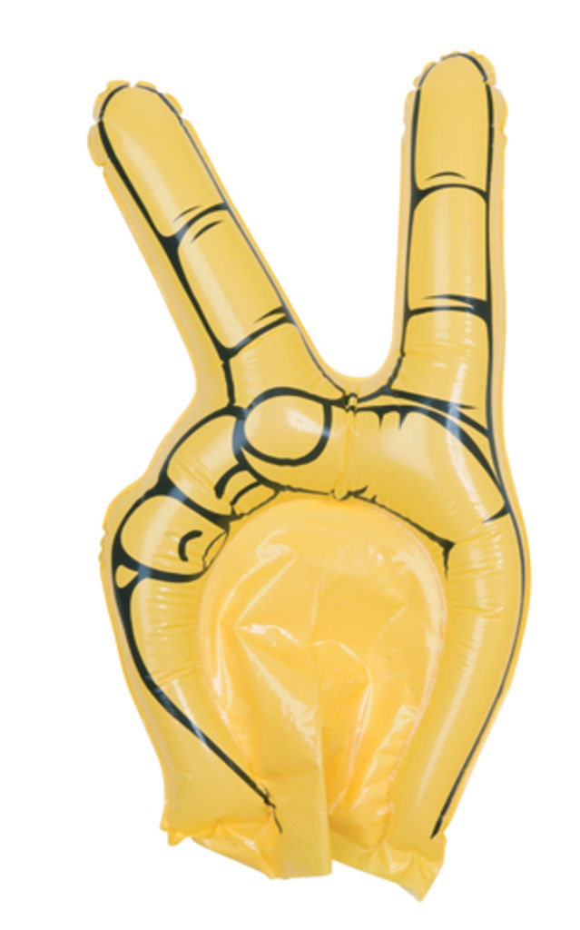 Надувная рука для фанов Hogan, цвет желтый