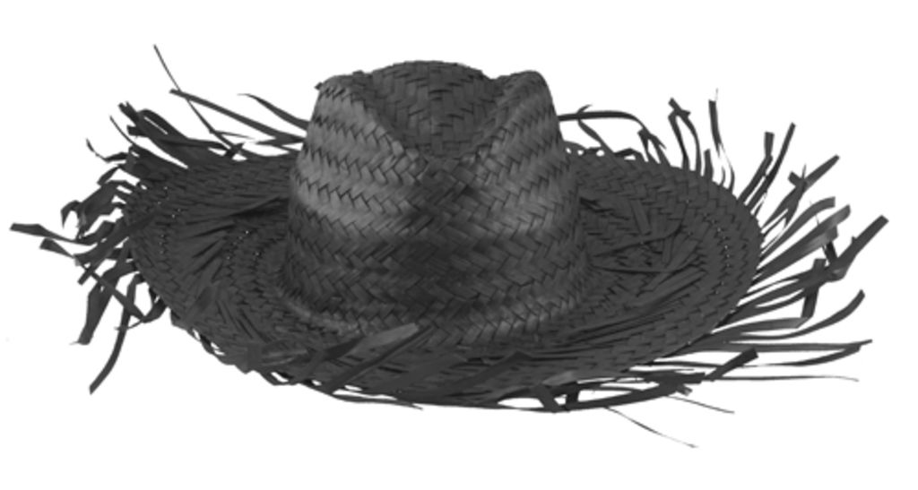 Шляпа соломенная  Filagarchado, цвет черный