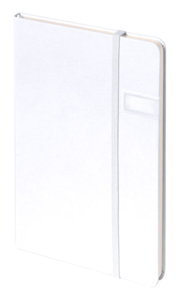 Блокнот с USB накопителем Jersel  8GB, цвет белый