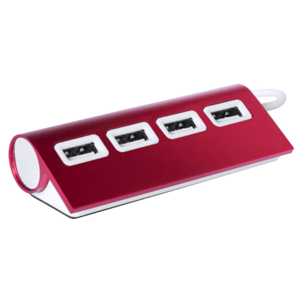 Хаб USB Weeper, колір червоний