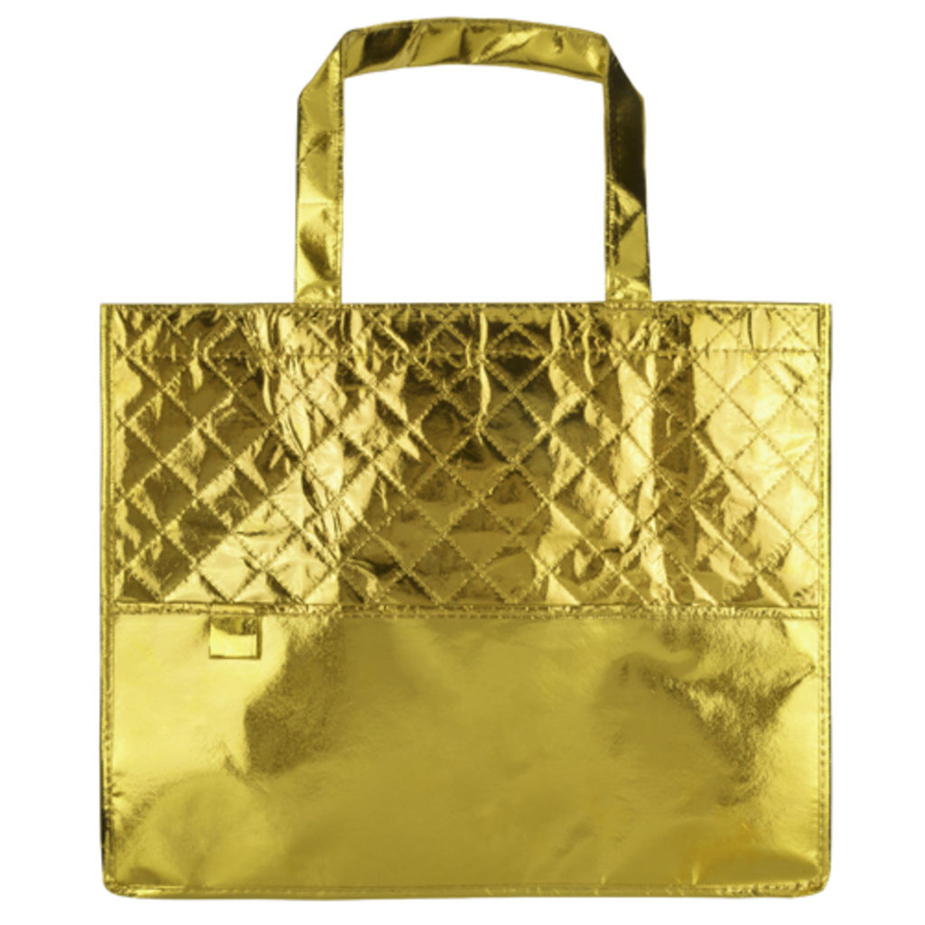 Пляжна сумка Mison, колір золотистий