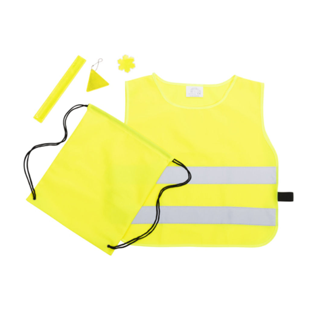 Світловідбиваючий набір Jarol, колір безпечний жовтий
