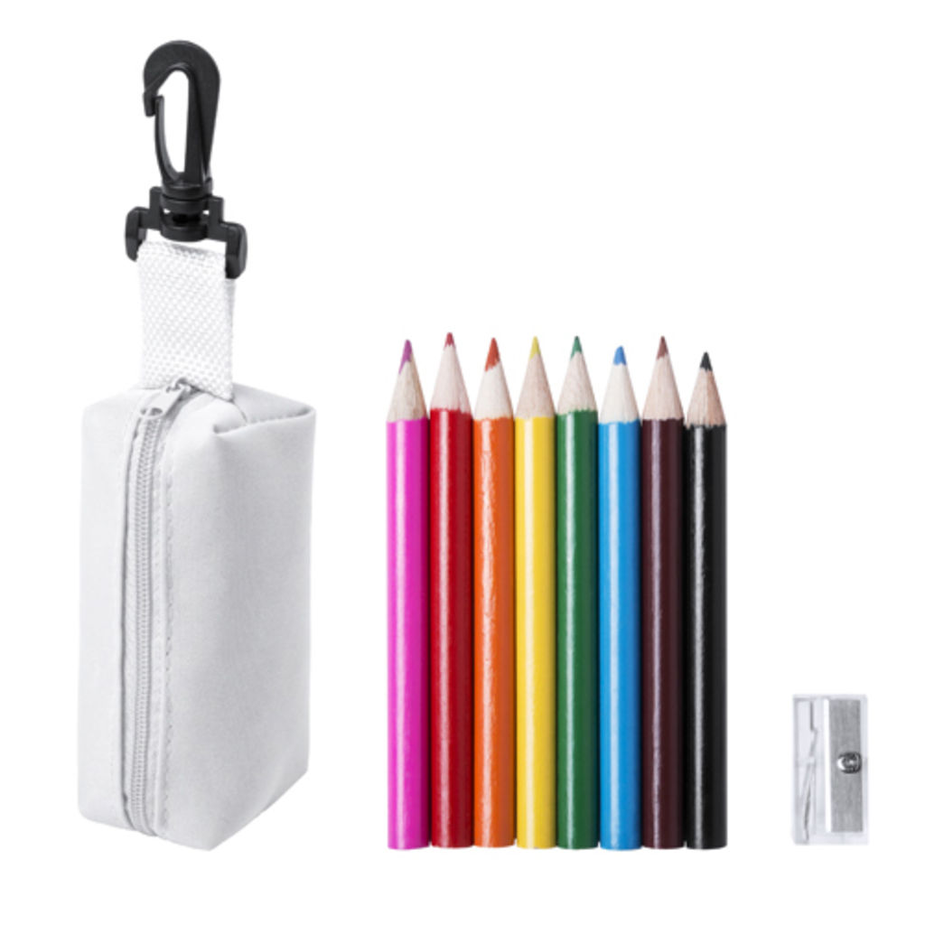 Набір кольорових олівців Migal, колір білий