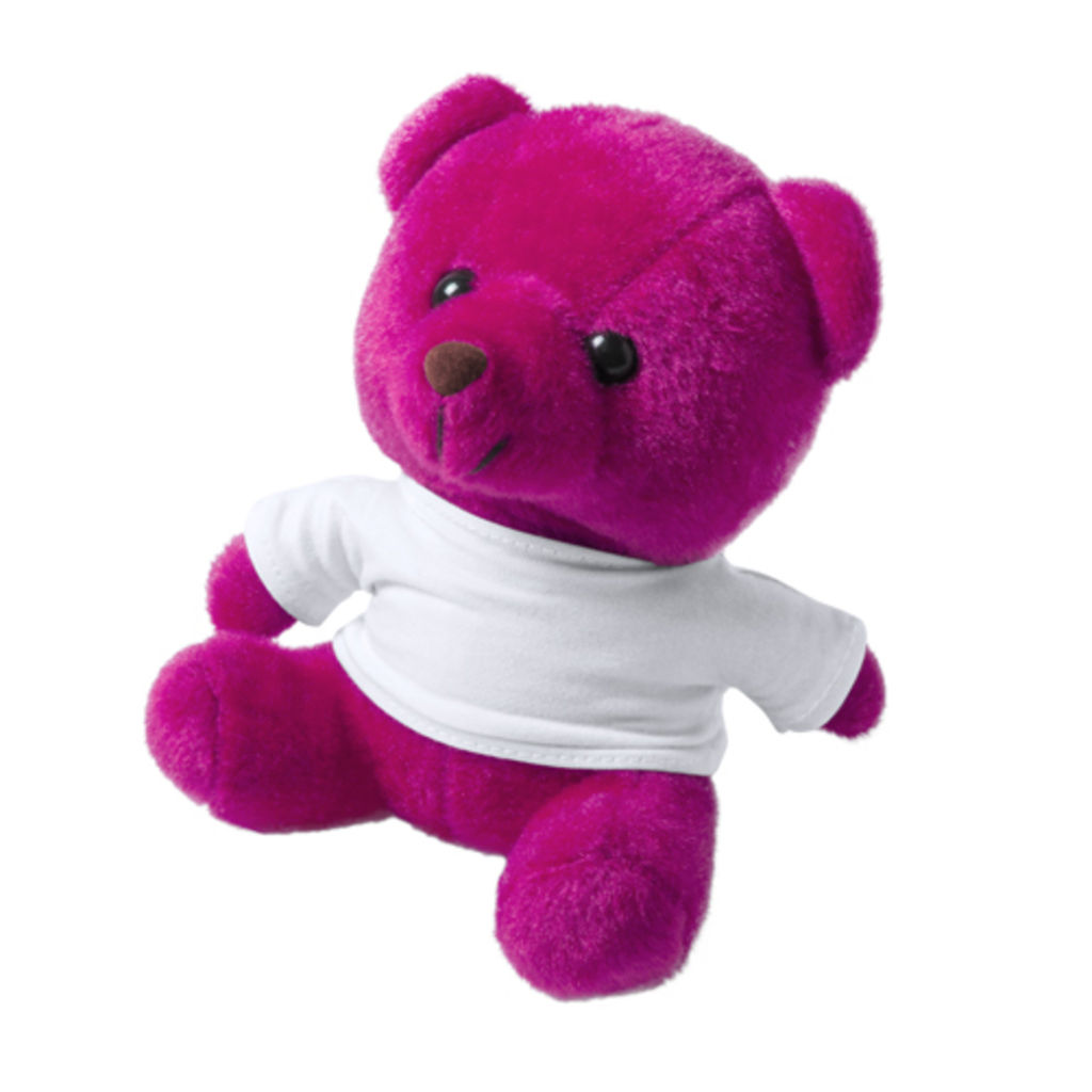 Ведмедик плюшевий Alison, колір рожевий