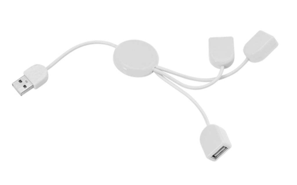 Хаб USB POD, колір білий