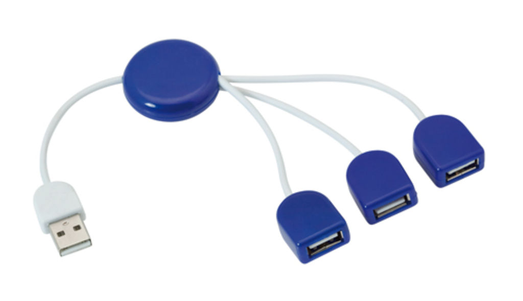 Хаб USB POD, колір синій