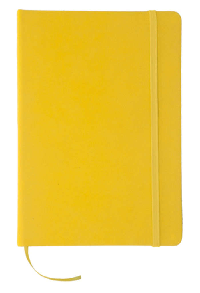 Блокнот на резинке Cilux, цвет желтый