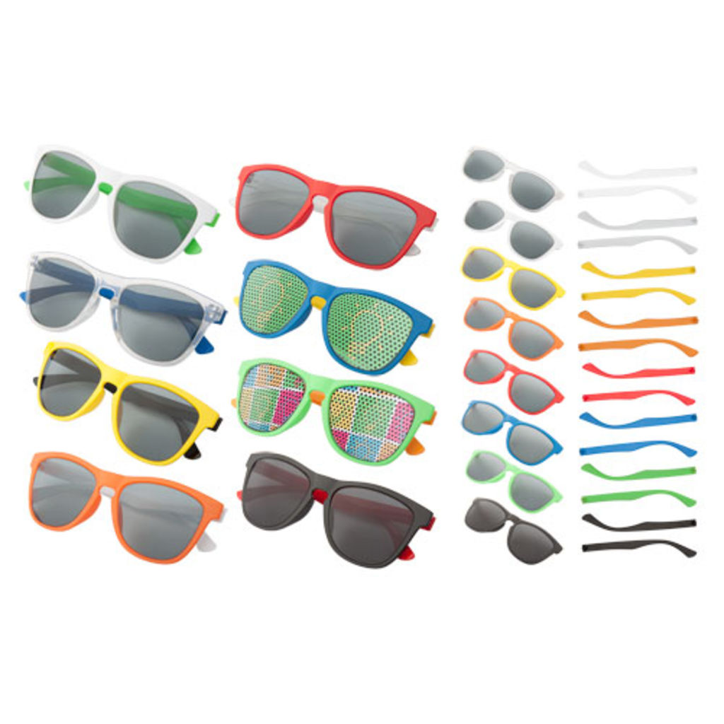 Окуляри сонцезахисні в індивідуальних кольорах CreaSun, колір багатобарвний