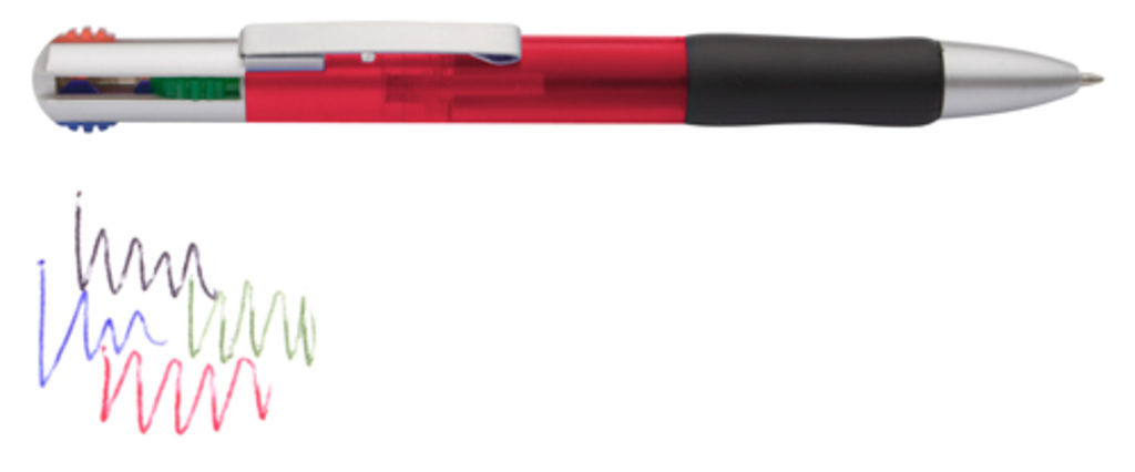 Ручка 4 Colour, цвет красный