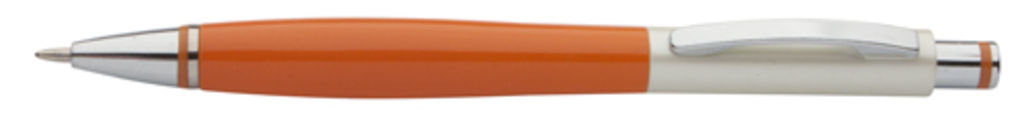 Ручка с металлическим клипом Chica, цвет оранжевый