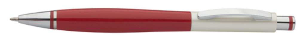 Ручка с металлическим клипом Chica, цвет красный