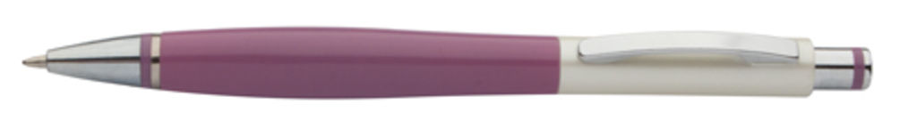 Ручка с металлическим клипом Chica, цвет пурпурный