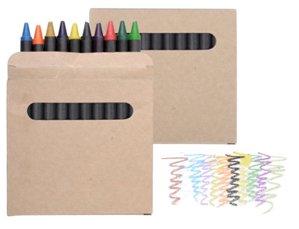 Набір з 12-ти кольорових олівців Lola, колір чорний