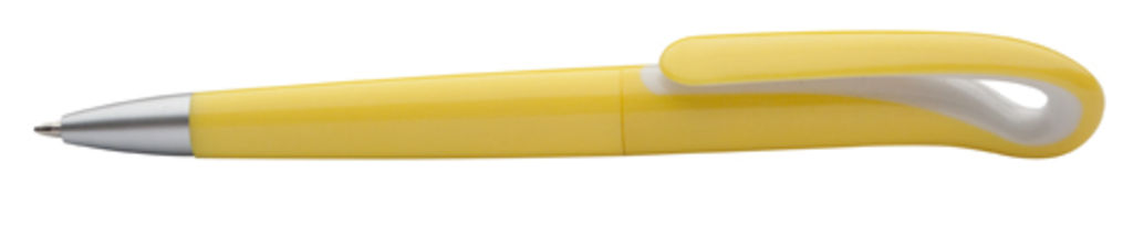 Ручка пластиковая Waver, цвет желтый