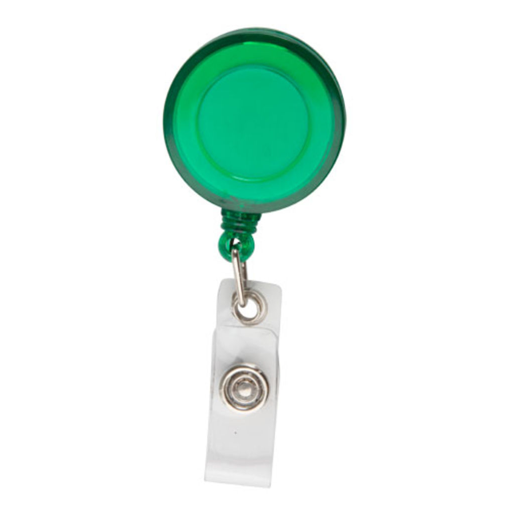 Клипса-роллер для бейджа Slope, цвет зеленый