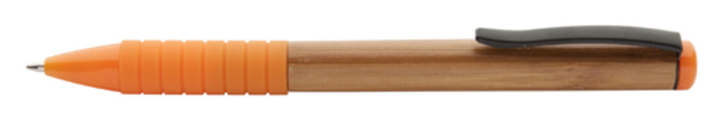 Ручка шариковая бамбуковая Bripp, цвет оранжевый
