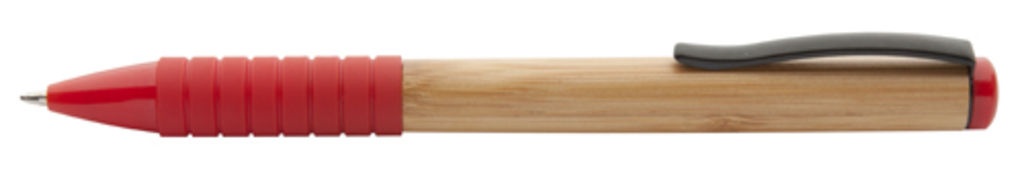 Ручка шариковая бамбуковая Bripp, цвет красный