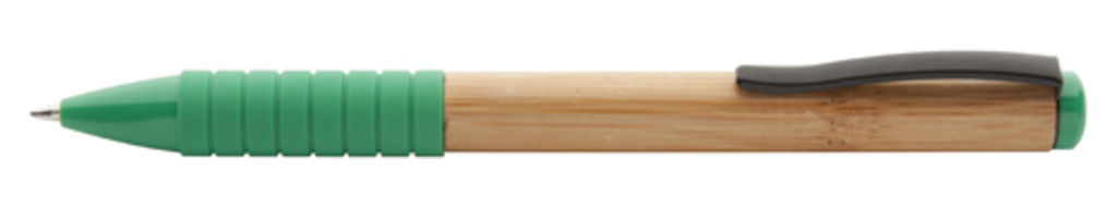 Ручка кулькова бамбукова Bripp, колір зелений