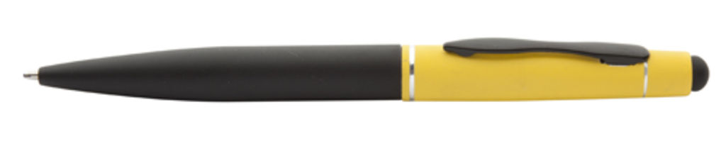 Ручка кулькова сенсор Negroni, колір жовтий