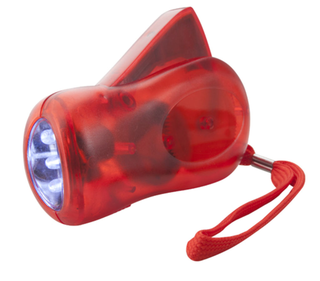 Ручной фонарик H Power, цвет красный прозрачный