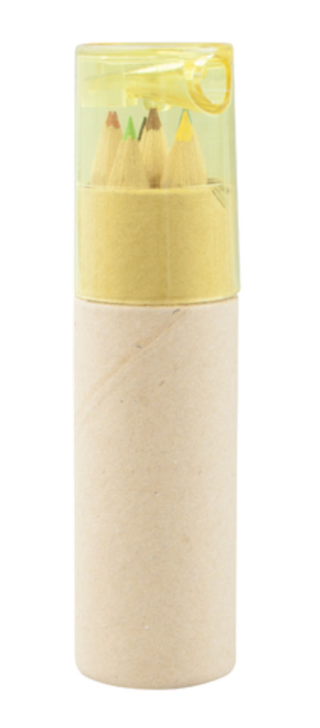 Набір олівців Gallery 6, колір жовтий