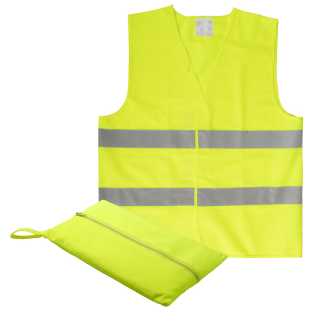 Жилет зі світловідбивачами Visibo, колір безпечний жовтий  розмір XL