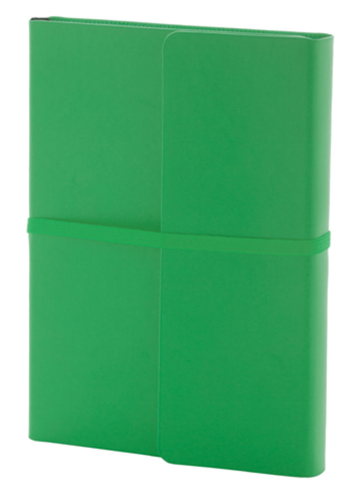 Блокнот Clapp, цвет зеленый