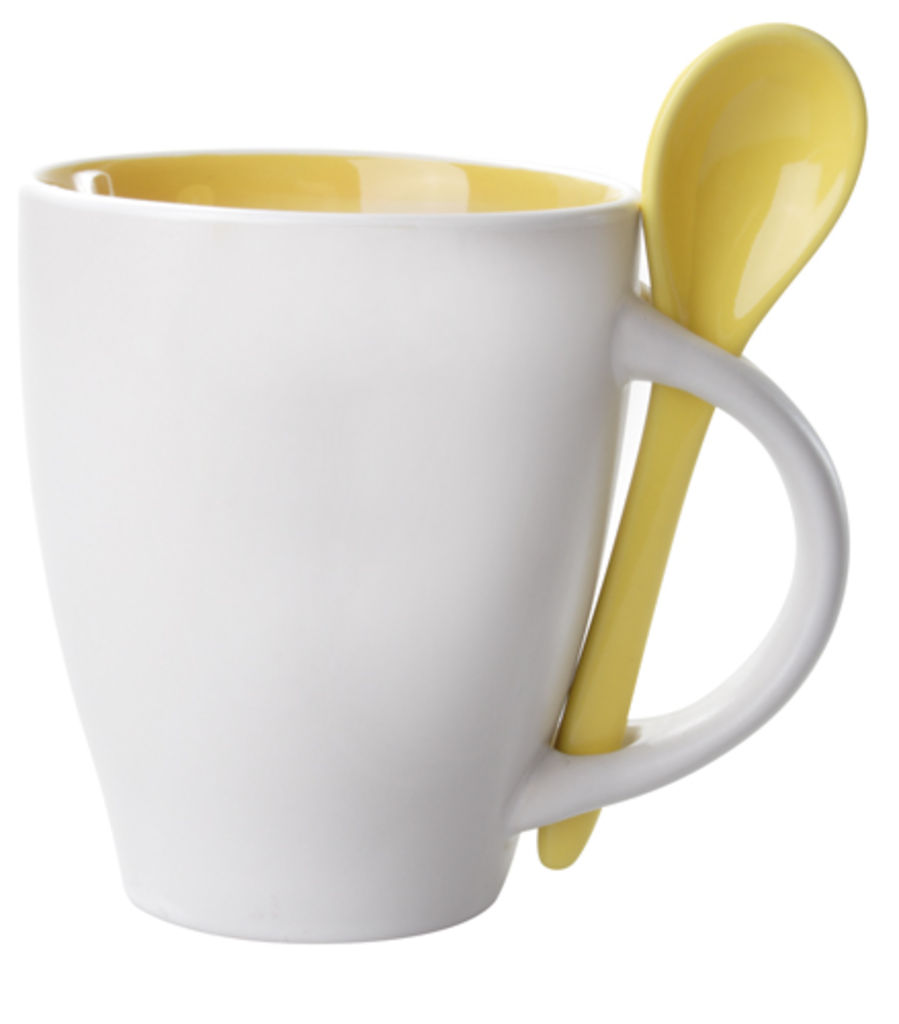Кружка Spoon, колір жовтий