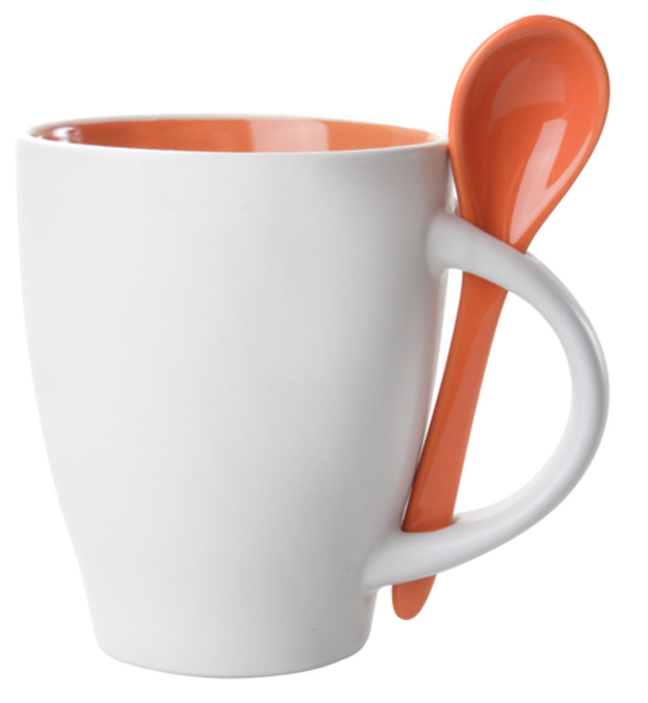Кружка Spoon, цвет оранжевый