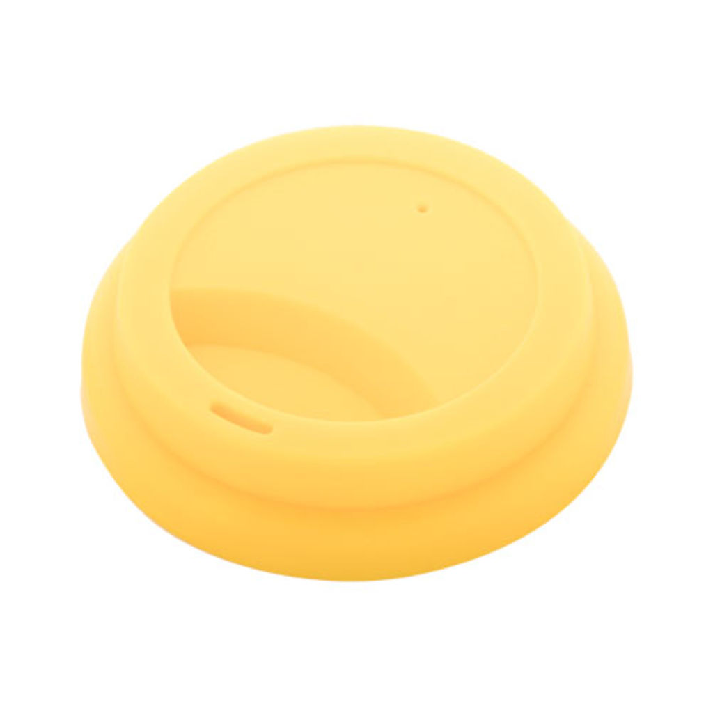 Термокружка индивидуальная -крышка CreaCup, цвет желтый