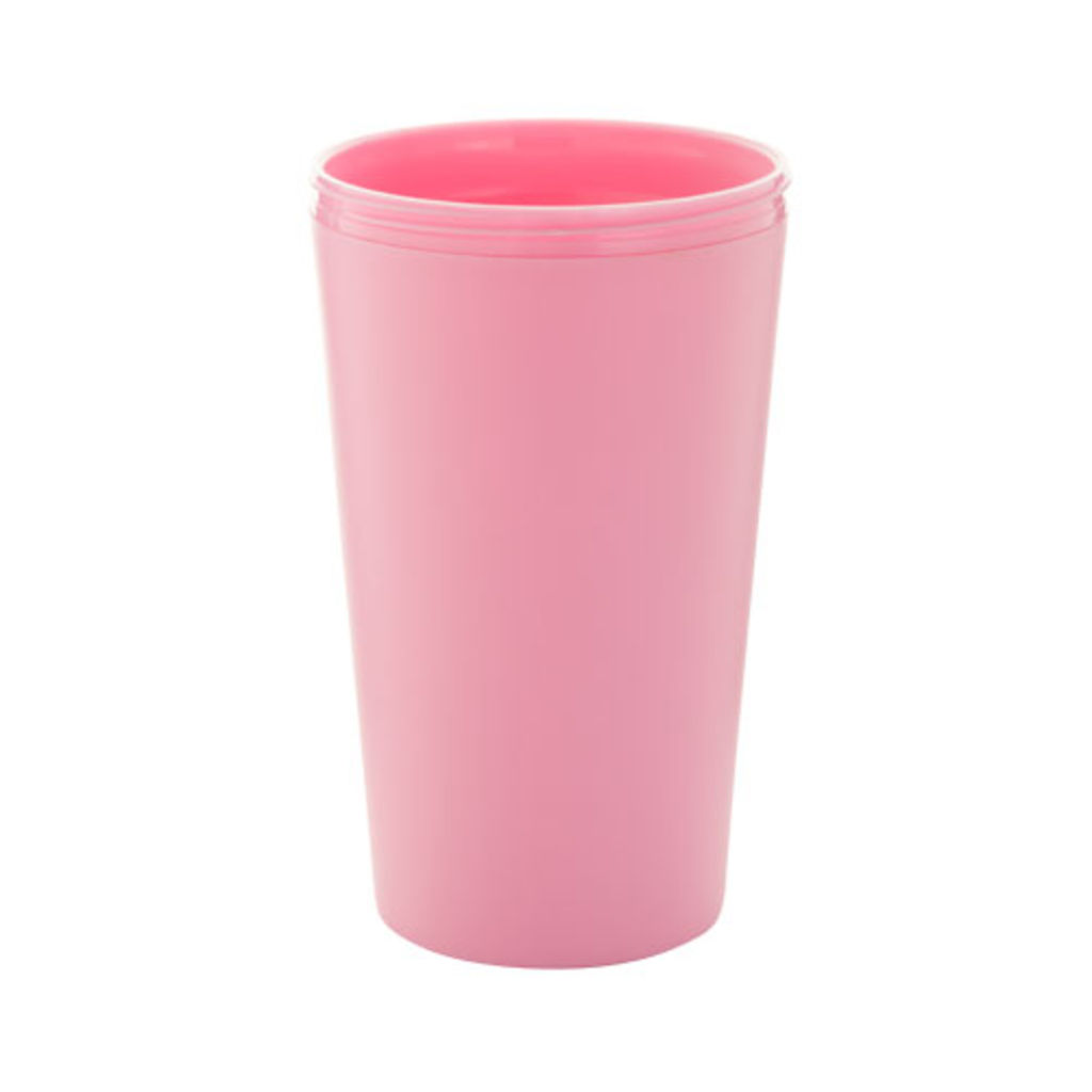 Термокружка індивідуальна CreaCup, колір рожевий