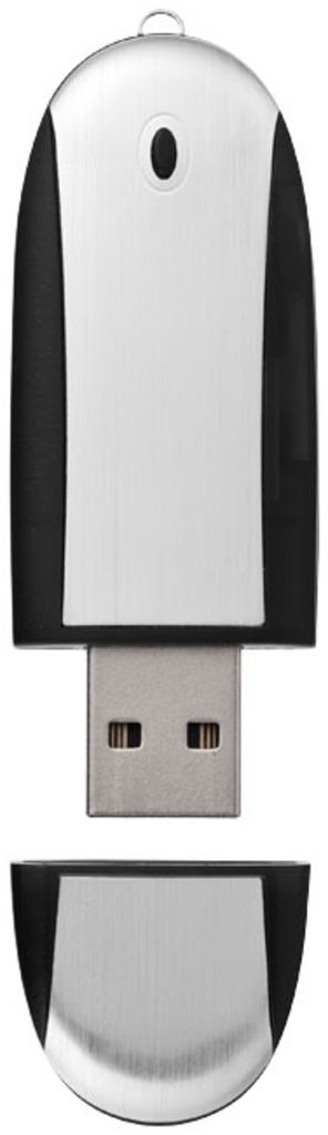 Флеш накопичувач 4 Gb чорний, овальний - 170703-10-4- Фото №3