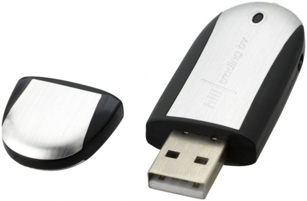 Флеш накопичувач 4 Gb чорний, овальний - 170703-10-4- Фото №4