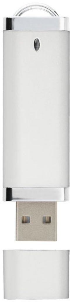 Флешка 8 Gb из пластика и металла, с брелоком, белая, с колпачком - 170702-01-8- Фото №2 Флешка 8 Gb из пластика и металла, с брелоком, белая, с колпачком - 170702-01-8- Фото №2