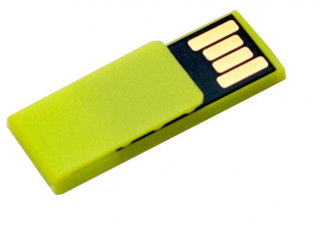 Флешка-прищіпка світло-зелена, 4 Gb пам'ять - 170740-07-4- Фото №2