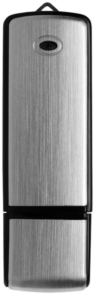 Флешка 8 Gb з ковпачком, чорно-срібляста - 170723-10-8- Фото №2