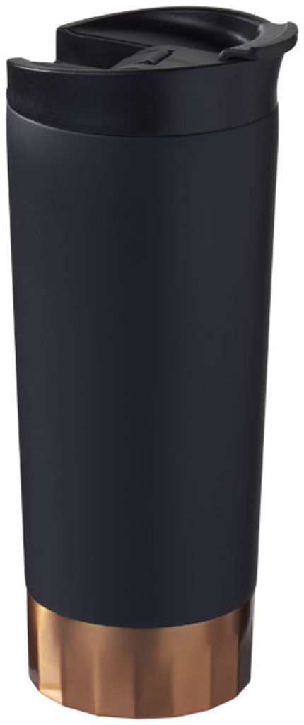 Вакуумний термос Peeta з мідним покриттям, колір суцільний чорний