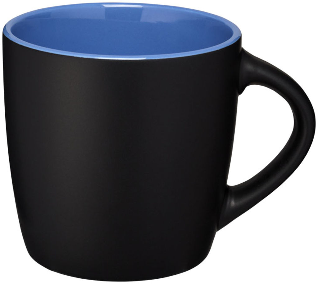 Керамічна чашка Riviera, колір суцільний чорний, синій