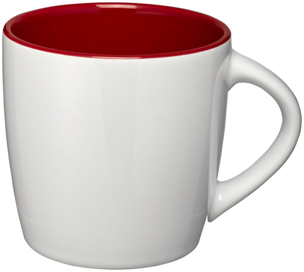 Керамічна чашка Aztec, колір білий, червоний