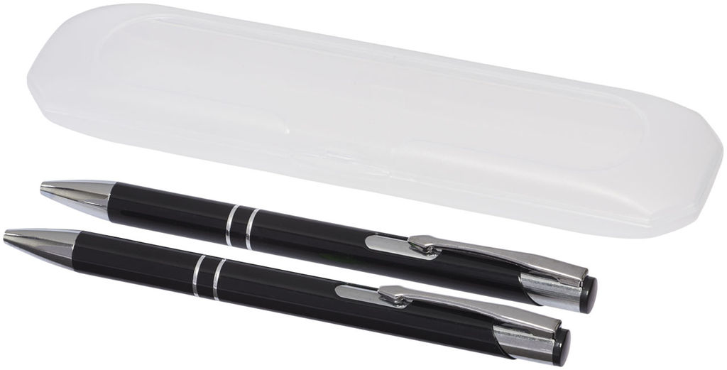 Набір ручок Belfast, колір суцільний чорний