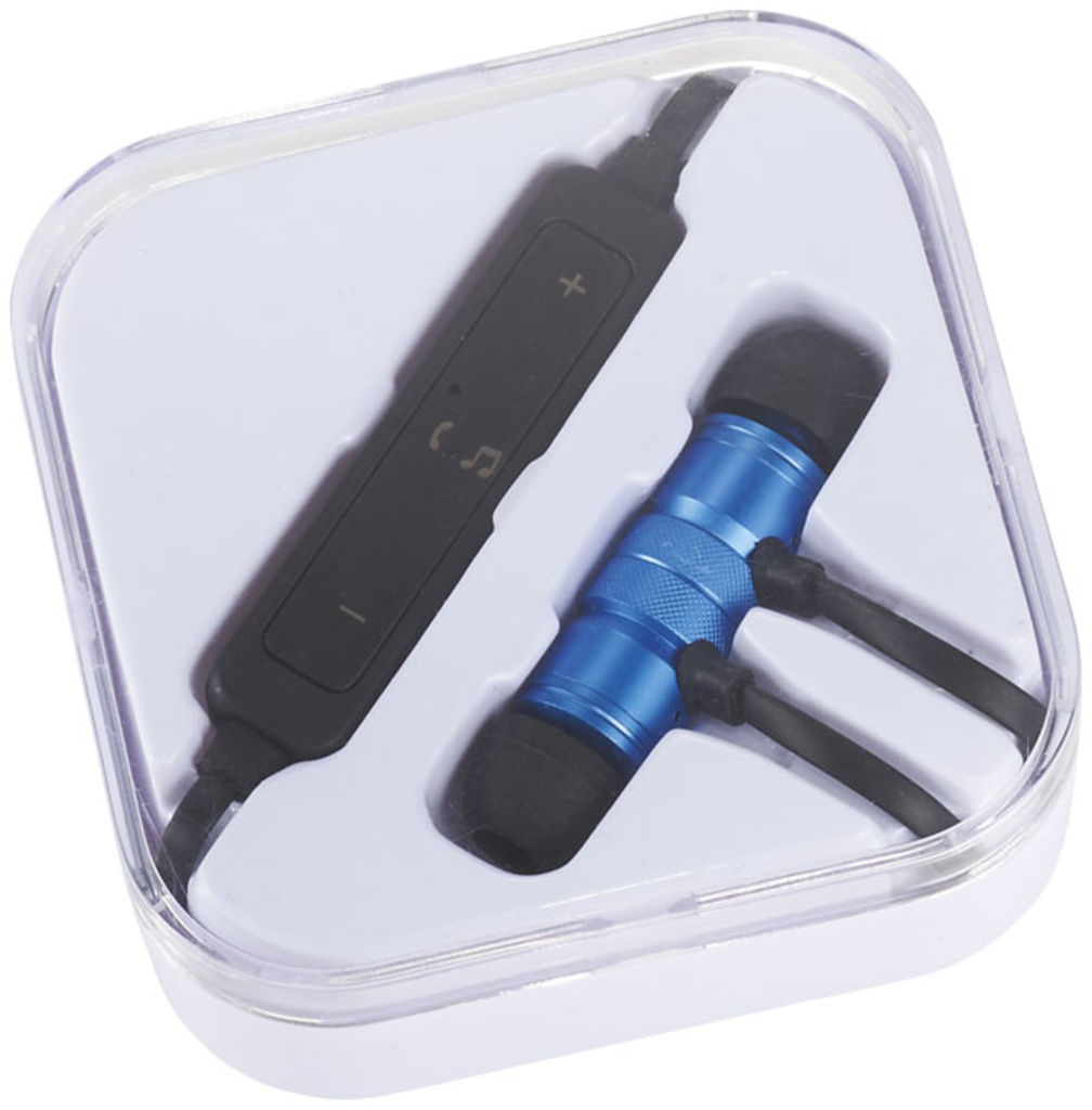 Наушники Martell магнитные с Bluetooth в чехле, цвет ярко-синий
