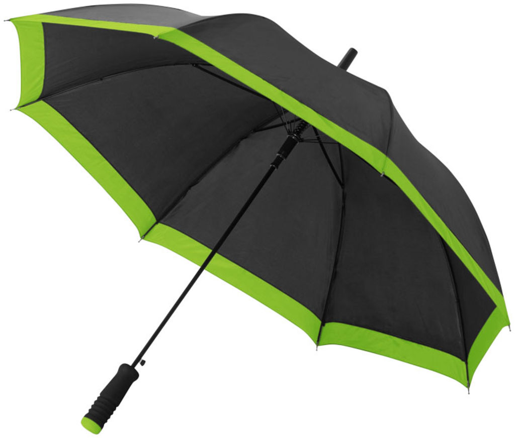 Зонт Kris  23'', цвет лайм, сплошной черный