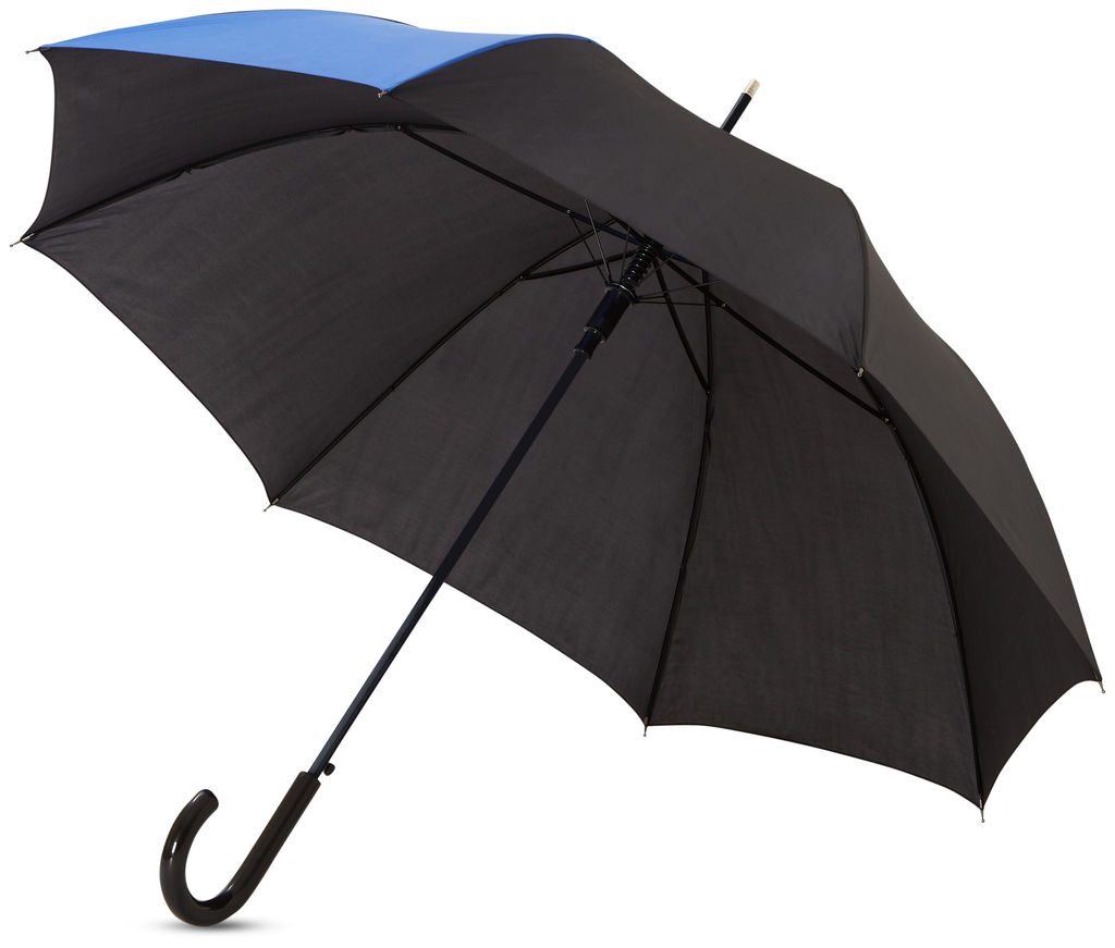 Зонт Lucy  23'', цвет ярко-синий, сплошной черный
