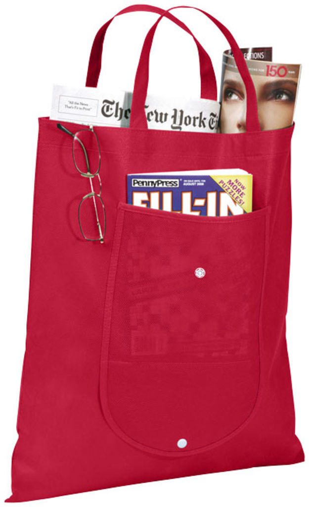 Складна сумка Maple з нетканого матеріалу, колір червоний