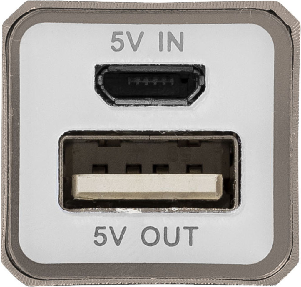 Рower bank Volt alu, цвет титановый - 12349206- Фото №4
