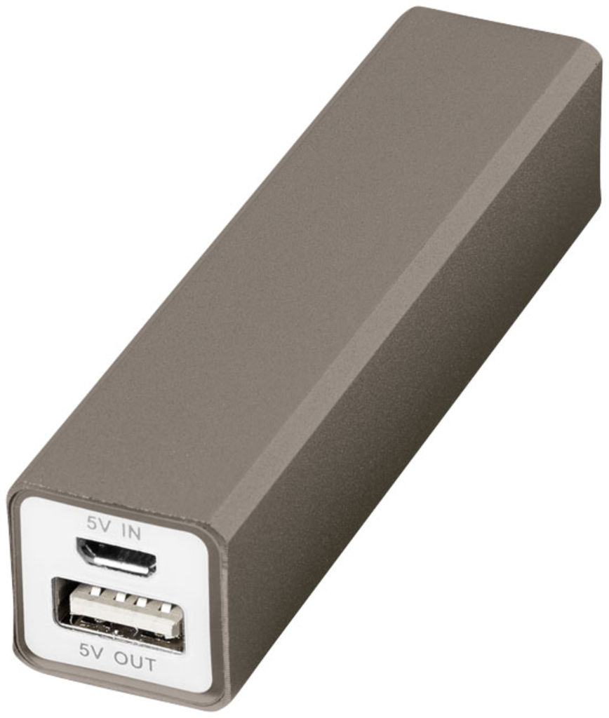 Рower bank Volt alu, цвет титановый - 12349206- Фото №7