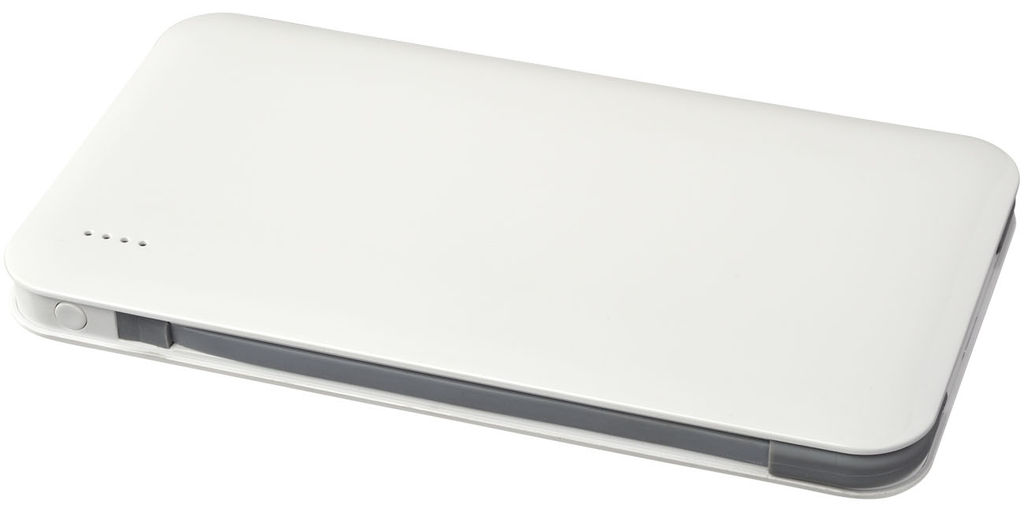 Рower bank Spectro з інтегрованим MFi кабелем 2 в 1, колір білий