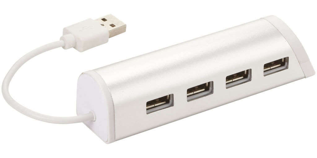 Хаб USB , колір сріблястий