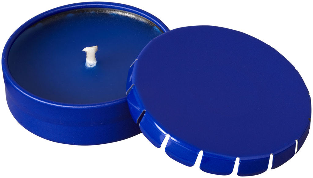 Свічка Bova в жерстяній баночці, колір синій