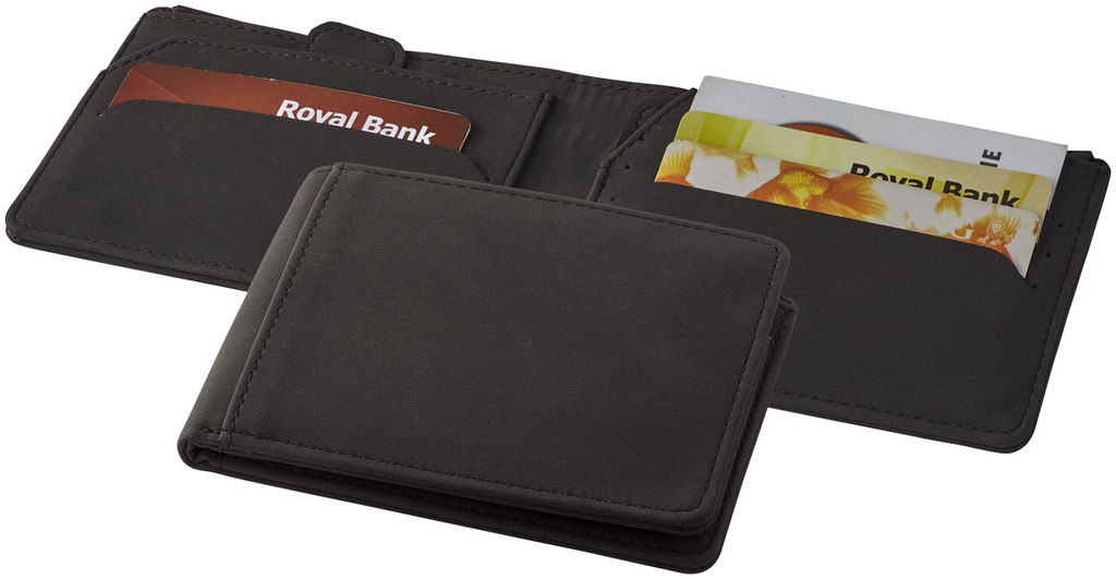 Бумажник Adventurer RFID, цвет сплошной черный